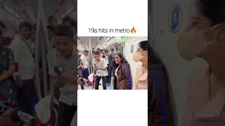 19s hits song in metro India😍🔥shorts singing shortvideos delhimetro viral [upl. by Aenil]