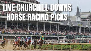 Live Churchill Downs Horse Racing Picks  Kentucky Derby Day [upl. by Vick]