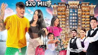 24 HORAS reservando UN HOTEL solo para mi FAMILIA😱💵 [upl. by Coats]