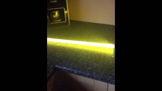 Yellow lightsaber blade daylight test Luxeon Rebel [upl. by Sall]