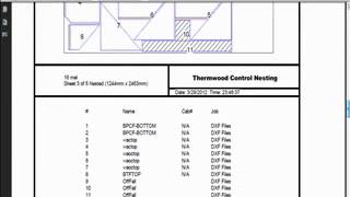 DXF Direct Nesting on Thermwood QCore Control [upl. by Anum]