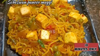 Schezwan paneer maggi  paneer maggi  masala Maggi recipe  ranikirasoi1693 [upl. by Llenrap]