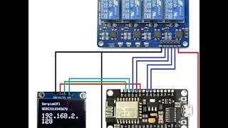 Automação com ESP8266 Display Oled 128x64 e Relés 110V220V [upl. by Cinderella]