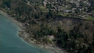 Fire chief 34 homes threatened by landslide [upl. by Bolten]