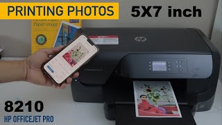 HP OfficeJet Pro 8210 Printing Photos [upl. by Derraj248]