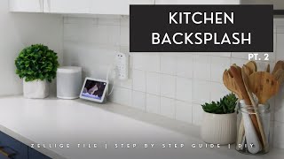 How to install a kitchen backsplash using zellige tile [upl. by Rey]