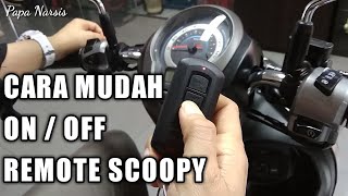 CARA MENGHIDUPKAN REMOT SCOOPY  scoopy 2021 [upl. by Nyre212]