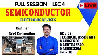 Semiconductor🔥 lec 4 electrical semiconductor rectifier physics neet mhtcet science [upl. by Gadmann]