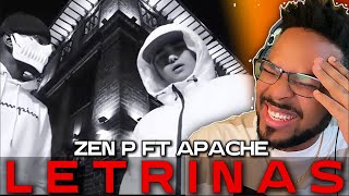 ZEN P FT APACHE  LETRINAS  REACCION [upl. by Enneirda64]