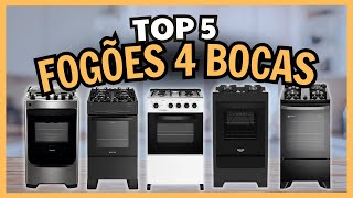 Top 5 FOGÕES de 4 BOCAS de 2024 Qual o Melhor Fogão 4 Bocas de Piso [upl. by Akinorev]