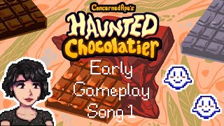 Haunted Chocolatier  Early Gameplay Song 1 [upl. by Nnyltiac395]