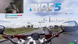 RIDE 5  UEVR  PCVR  PICO4  YAWVR  TM BIKE CONTROLLER WIRELESS USB SERVER [upl. by Champagne]