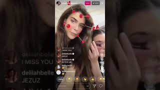 Charlotte D’Alessio and Charlotte Lawrence Instagram LiveStream [upl. by Hyacinthia67]