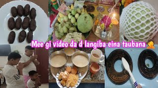 Vlog🥰Thoiding matum taba😊handak chahi gi lai khuramba🙏pakora thongba😋Video yengubana langiba [upl. by Ragnar233]