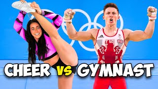 OLYMPIC GYMNAST vs CHEERLEADER Who Will Win [upl. by Littlejohn882]