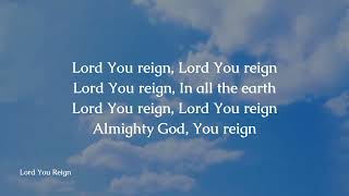 Lord You Reign by LoveWorld Singers Simeon Lead  Lyric Video [upl. by Ahserkal]