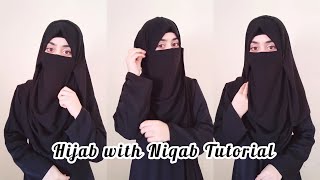 Hijab With Niqab Tutorial  Full Coverage Niqab Style  Hijab style  zainab [upl. by Modeste587]