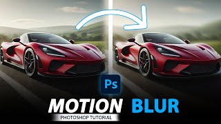 Motion blur effect in photoshop  Photoshop Tutorial [upl. by Emmit]