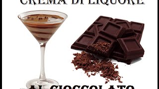 Crema di liquore al cioccolato fatta in casa semplice veloce Squisita [upl. by Neale]