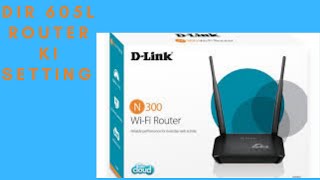 DLINK DIR 605L CONFIGRATION [upl. by Artenahs712]