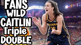 FANS GO WILD 🔥 Caitlin Clark Shocks The Crowd With LastMinute TripleDouble 🫨 [upl. by Eniotna]