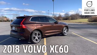 Maple Brown Metallic 2018 Volvo XC60 with Amber interior  Walkaround with Heather [upl. by Leidgam]