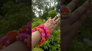 ক্লে দিয়ে চুড়ি বানানোClay Crafts ideas Clay jewellery youtubeshortsclaycrafts Craftermishty [upl. by Aitnohs]