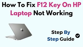 How To Fix F12 Key On HP Laptop Not Working [upl. by Dupre]