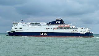 MV Côte des Dunes Departs Calais 2724 [upl. by Reifel]