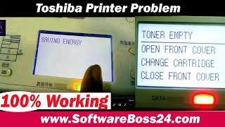 Toshiba Estudio 2303a Saving Energy Problem  toner empty [upl. by Kopple]