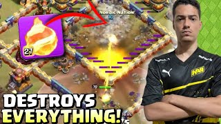 pCastro discovers FIREBALL SECRET amp AIR WARDEN COMBO Clash of Clans [upl. by Ramalahs]