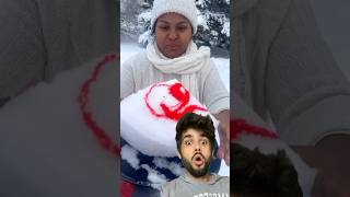 Kardan dondurma yapımı ❄️☃️ kar dondurma [upl. by Kaycee336]