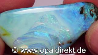 Boulderopal Opal mit Bohrung 002907 b [upl. by Prevot]