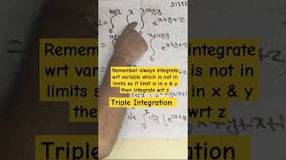 Triple Integrationtripleintegral sem2 firstyearengineering engineeringmaths csgt shorts [upl. by Ahso]