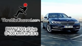 BMW 730d xDrive acceleration  ThrottleChannelcom [upl. by Smukler]