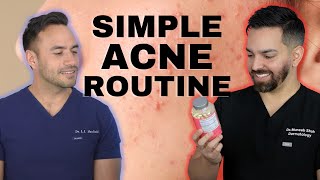 SIMPLE ACNE ROUTINE FROM A DERMATOLOGIST  Doctorly Routines [upl. by Nisbet]