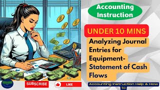 Analyzing Journal Entries for Equipment Statement of Cash Flows [upl. by Sitnalta]