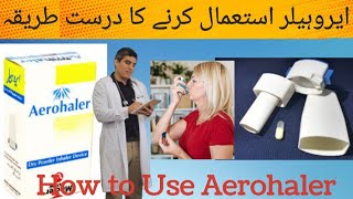 How to Use Aerohaler in UrduHindi  Dry Powder Inhaler  BSA Medics inhaler asthma trendingvideo [upl. by Nimajeb]