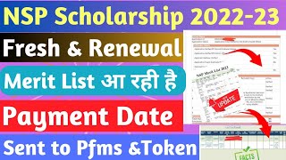 NSP Scholarship Payment 🔥आने वाला हैं उल्टी गिनती शुरू कर दो  NSP Merit list 202223 Ministry Reply [upl. by Konstantine975]