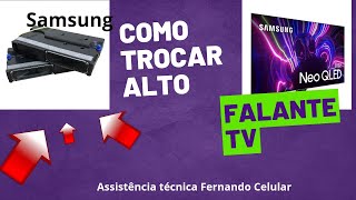 Como trocar alto falante TV Samsung 32 [upl. by Leay]