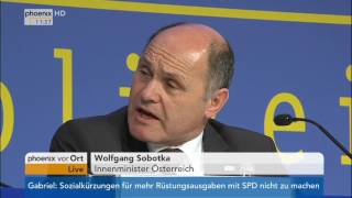 Europäischer Polizeikongress Pressekonferenz der Innenminister am 22022017 [upl. by Zena]