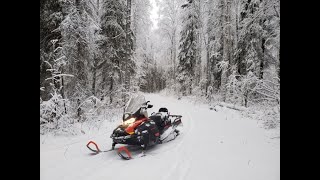 2021 SkiDoo Skandic 600 ACE Wide Track Review Fairbanks Alaska Oct 2020 [upl. by Haras]