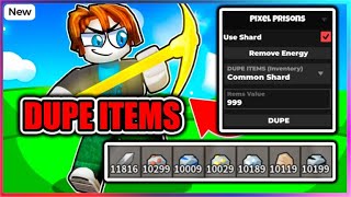 ⛏️OP Pixel Prisons Script  DUPE ITEMS [upl. by Assirhc649]