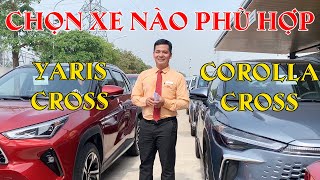 XEM CHI TIẾT XE YARIS CROSS VÀ COROLLA CROSS  CHỌN XE NÀO [upl. by Artied]