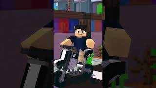 DUDA com MEDO DE MOTO no MINECRAFT 😂 [upl. by Errol]