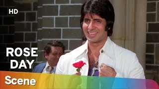 Happy Rose Day  Amitabh Bachchan amp Parveen Babi scene  Valentine Day Special [upl. by Gnal]