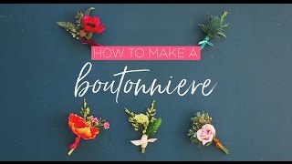 How To Make A Boutonniere [upl. by Ennaylil]