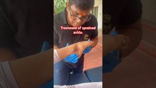 Chiropractic Treatment of sprained ankle drrajneeshkant worldfamouschiropractor [upl. by Fleming]