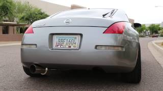 Nissan 350Z w ISR Performance GT Single Exit Exhaust Sound Clip [upl. by Akitan150]