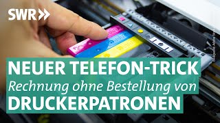 Abzockmasche mit Druckerpatronen Lieferung ohne Bestellung  Marktcheck SWR [upl. by Hortensa]